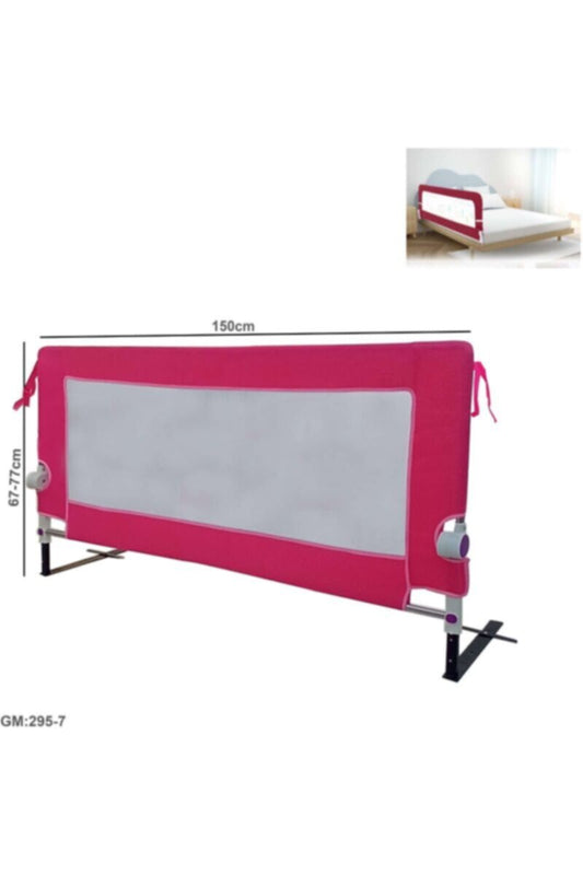 Bed Rail Safety Guard For Baby Adjustable Height Pink | 295 7