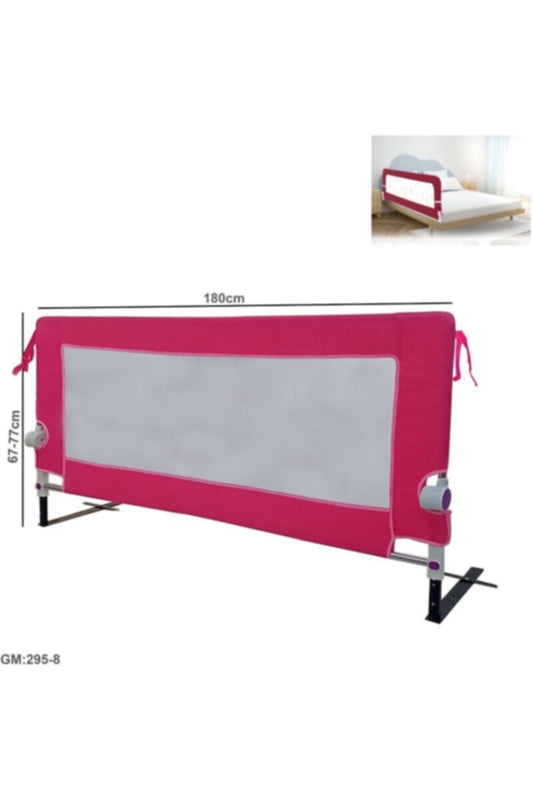 Bed Rail Safety Guard For Baby Adjustable Height Pink | 295 8