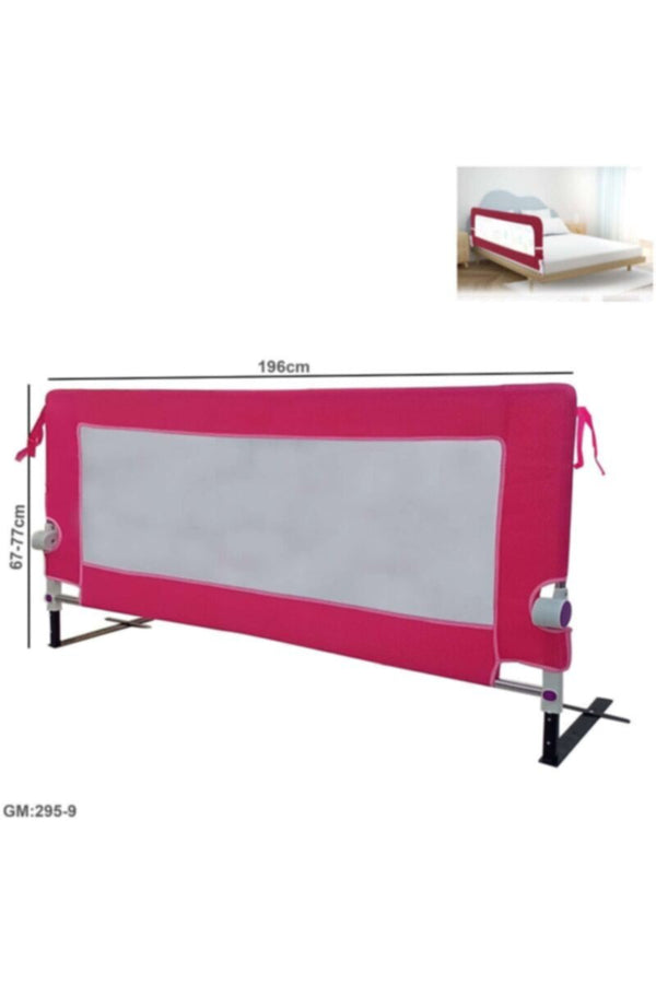 Bed Rail Safety Guard For Baby Adjustable Height Pink | 295 9
