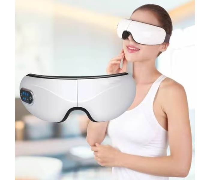 Eye Massager Heating Eyes Mask With Music Airbag Massage For Migraines, Dry Eye, Eye Strain, Dark Circles Relief Improve Sleep | JPN6835