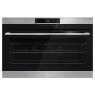 AEG | 90Cm Built-In Multifunction Single Oven With 109L Capacity, Stainless Steel | BEK722910M