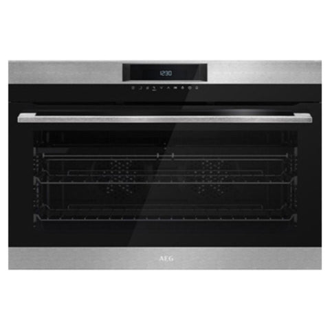 AEG | 90Cm Built-In Multifunction Single Oven With 109L Capacity, Stainless Steel | BEK722910M