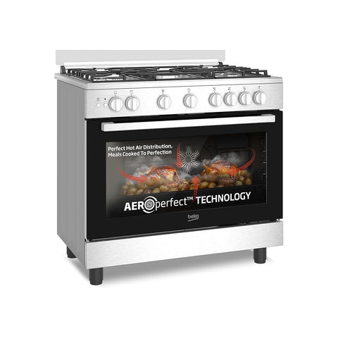 BEKO | Freestanding Gas Cooker 90x60cm BGGR11127GX | TEC-10671