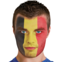 Quick Face Painting Kit with Brush (3 Packets) | BelgiumÂ |Â Minagination