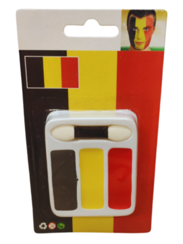 Quick Face Painting Kit with Brush (3 Packets) | BelgiumÂ |Â Minagination