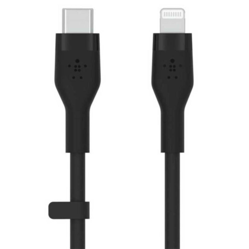 BELKIN | Flex Usb-C Silicone Cable With Lightning Connector 3M Black | CAA009bt3MBK