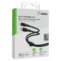 BELKIN | Flex Usb-C Silicone Cable With Lightning Connector 3M Black | CAA009bt3MBK