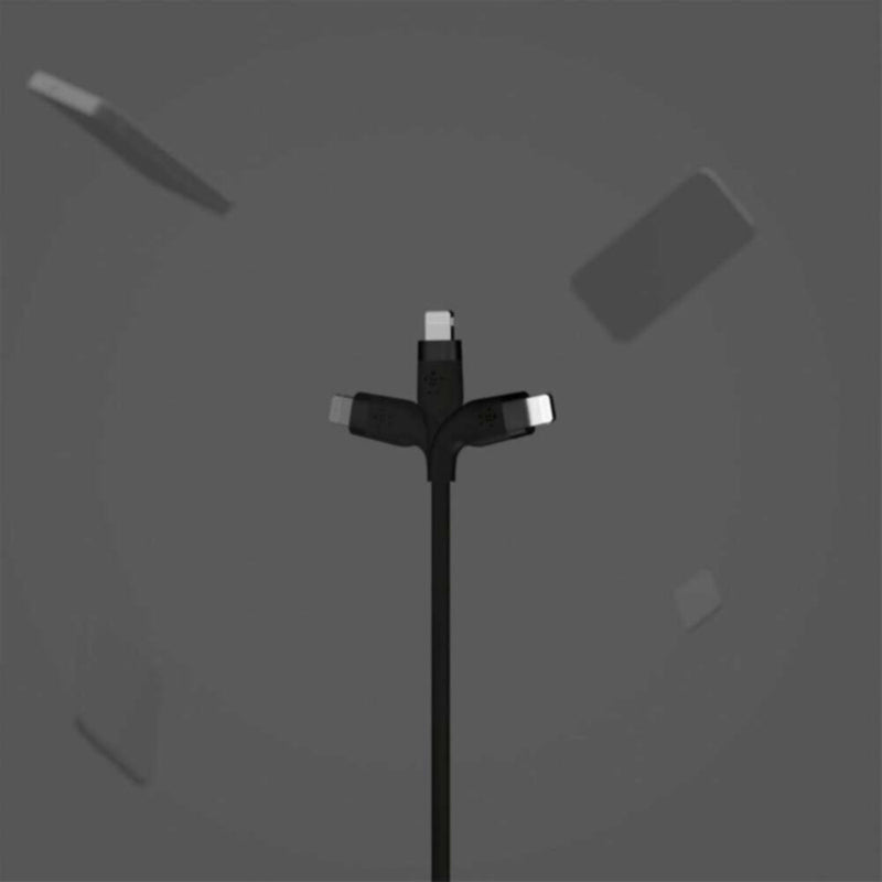 BELKIN | Flex Usb-C Silicone Cable With Lightning Connector 3M Black | CAA009bt3MBK