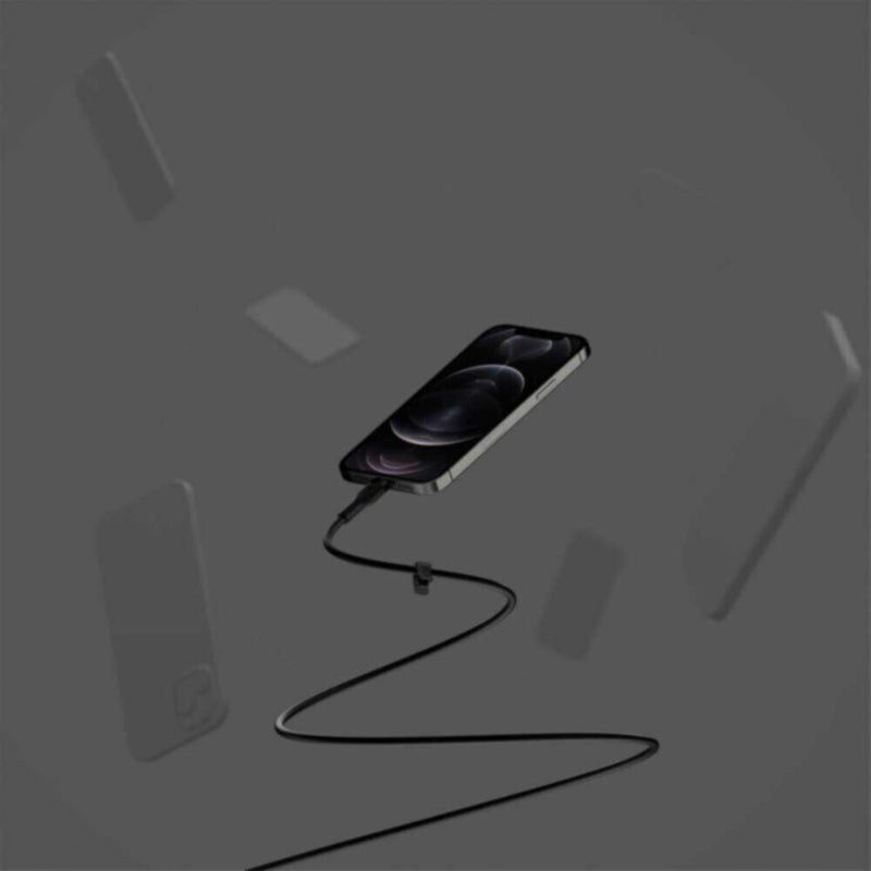 BELKIN | Flex Usb-C Silicone Cable With Lightning Connector 3M Black | CAA009bt3MBK