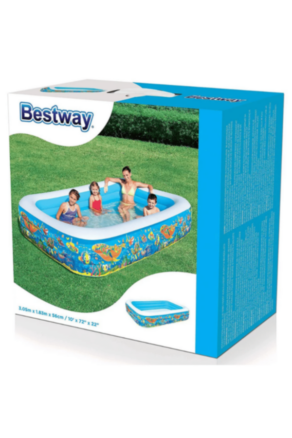 BESTWAY | Play Pool Multi Color 10' x 72" x 22"/3.05m x 1.83m x 56cm | BES115TOY00092