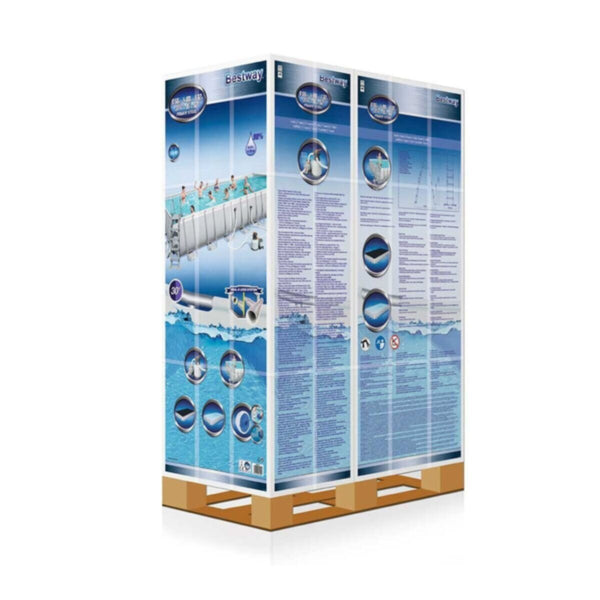 BESTWAY | Power Steel 31'4" x 16' x 52"/9.56m x 4.88m x 1.32m Rectangular Pool Set | BES115TOY00121