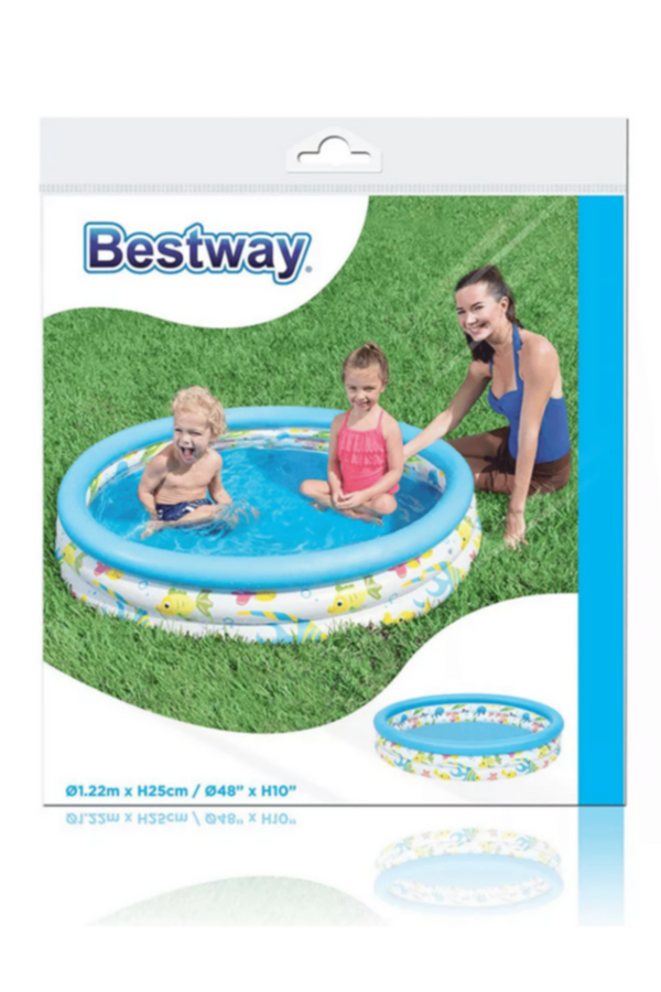 BESTWAY | Inflatable Coral Kids Pool 48" x H10"/1.22m x H25cm |  BES115TOY00586