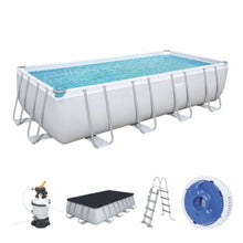 BESTWAY | Power Steel Rectangular Pool Set 16' x 8' x 48