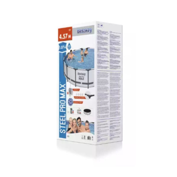 BESTWAY | Steel Pro Max 15' x 42"/4.57m x 1.07m Pool Set | BES115TOY00985