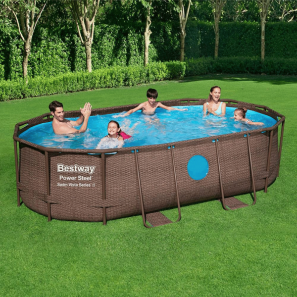 BESTWAY | Oval Pool Set 14' x 8'2" x 39.5"/4.27m x 2.50m x 1.00m | BES115TOY00987