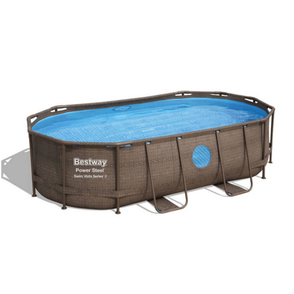 BESTWAY | Oval Pool Set 14' x 8'2" x 39.5"/4.27m x 2.50m x 1.00m | BES115TOY00987