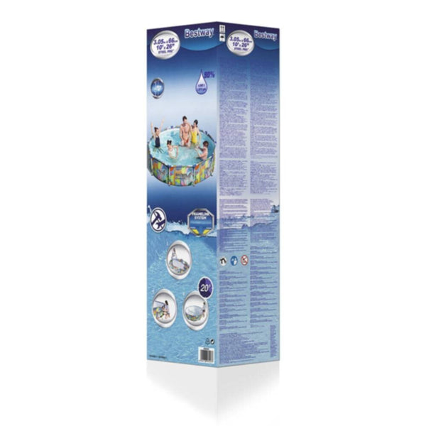 BESTWAY | Steel Pro Safari Pool 10' x 26"/3.05m x 66cm | BES115TOY01082