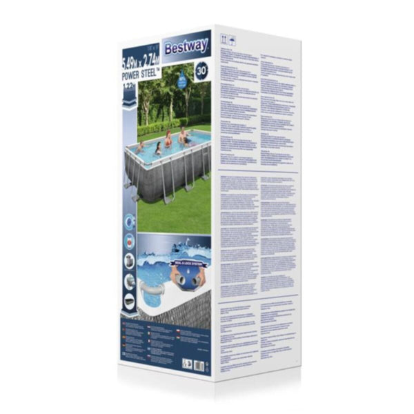 BESTWAY | Rectangular Pool Set 16' x 8' x 48"/4.88m x 2.44m x 1.22m | BES115TOY01083