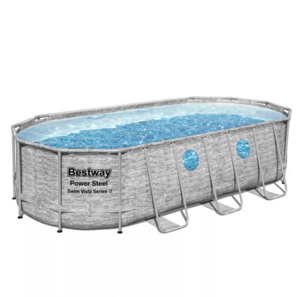 BESTWAY | Oval Pool Set 18' x 9' x 48/.5' 49mx2.74mx1.22m | BES115TOY01204