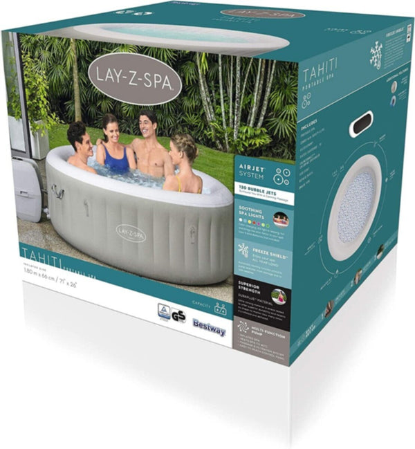 BESTWAY | Lay-Z-Spa  Tahiti AirJet 71" x 26"/1.80m x 66cm | BES115TOY01339