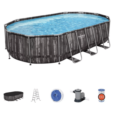 BESTWAY | Oval Pool Set 20' x 12' x 48
