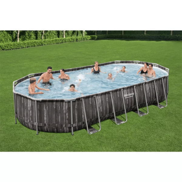 BESTWAY | Oval Pool Set 24' x 12' x 48"/7.32m x 3.66m x 1.22m | BES115TOY01415