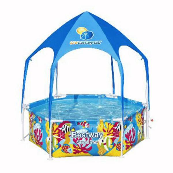 BESTWAY | Splash-in-Shade Play Pool 6' x 20"/1.83m x 51cm | BES115TOY01424