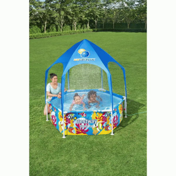 BESTWAY | Splash-in-Shade Play Pool 6' x 20"/1.83m x 51cm | BES115TOY01424