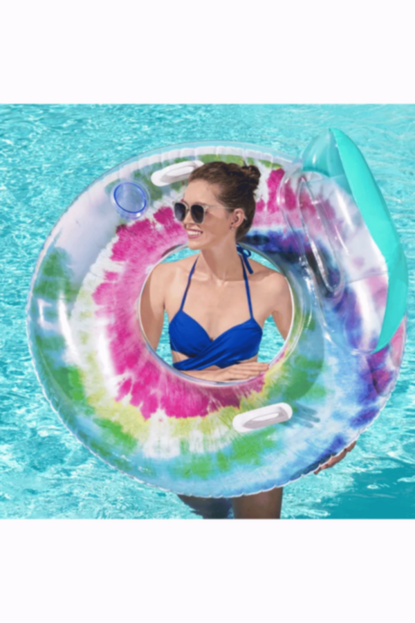 BESTWAY | Float N Fashion Tie Dye Swim Tube 46.5" x 46"/1.18m x 1.17m | BES115TOY01569
