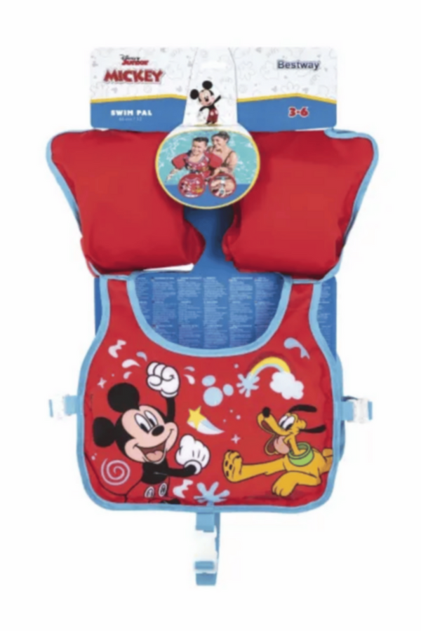 BESTWAY | Disney Junior Mickey & Friends Mickey Mouse Swim Pal Swim Vest with Armbands | BES115TOY01574