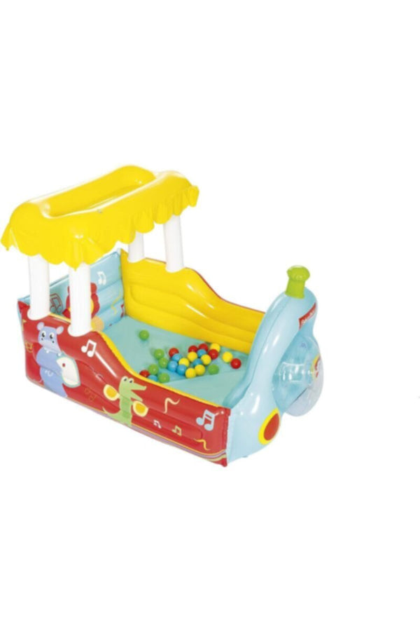 BESTWAY | Fisher-Price Train Ball Pit 52" x 37" x 35"/1.32m x 94cm x 89cm | BES115TOY01357