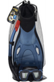 BESTWAY | Hydro Pro Unisex Youth Blacksea Snorkel & Fin Set Diving | BES115TOY01455