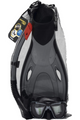 BESTWAY | Hydro Pro Unisex Youth Blacksea Snorkel & Fin Set Diving | BES115TOY01455
