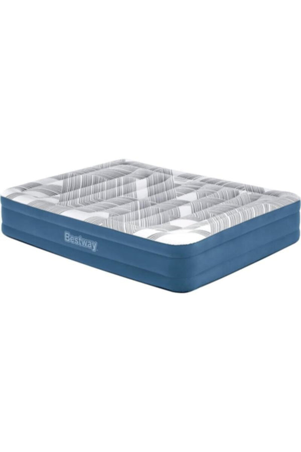 BESTWAY | Tritech Fashion Flock Air Mattress Queen Built-in AC Pump | BES115TOY01586