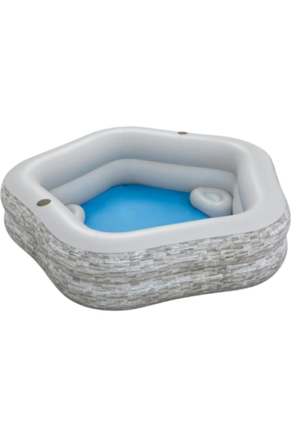 BESTWAY | TruPrint Stone Family Pool | BES115TOY01622