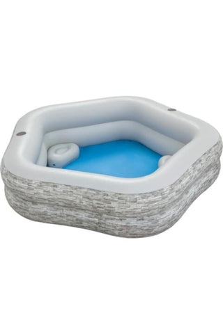 BESTWAY | TruPrint Stone Family Pool | BES115TOY01622