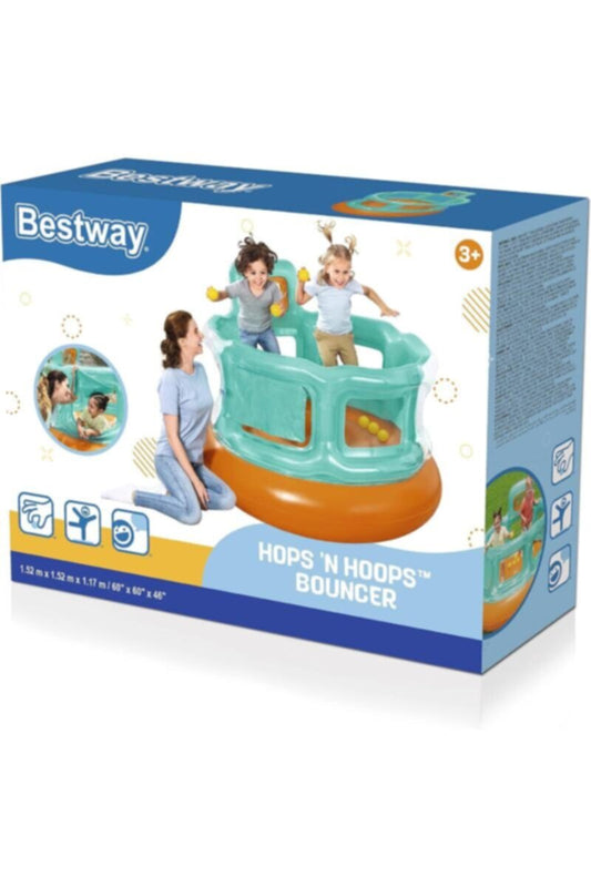 BESTWAY | Up In & Over Hops 'N Hoops Bouncer | BES115TOY01600