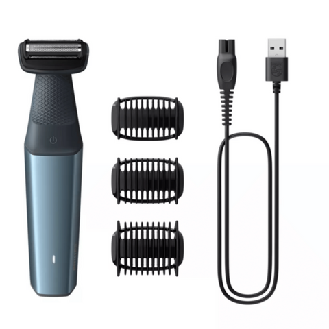 PHILIPS | Bodygroom Series 3000 Showerproof Groin and Body Trimmer Blue | BG3027/03