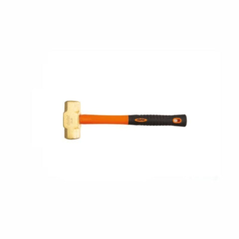 CLARKE | Brass Sledge Hammer 6LB with Orange/ Black Color Fibreglass Non Slip Grip Handle | BH6FC
