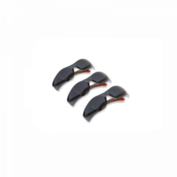 CLARKE | Safety Spectacle Black Indoor/Outdoor Lens with 99.9% UV Protection and Detachable Foam Padded | SSBCL