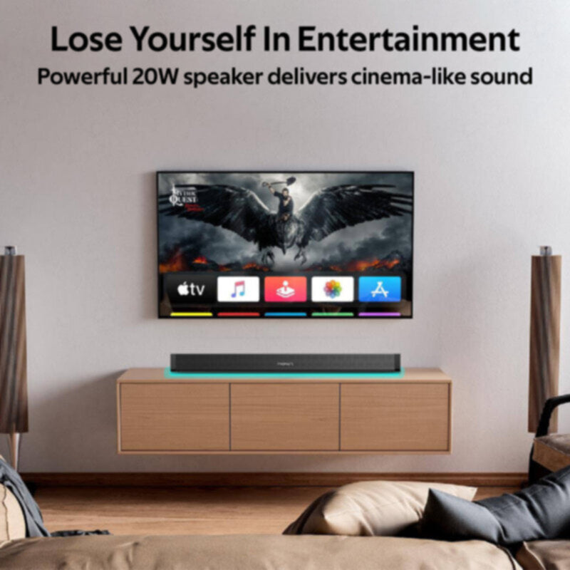 PROMATE | High Definition Wireless Stereo SoundBar 20W Black | BLUESBAR-20