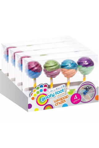 BOLEY | Goofy Foot Glitter Dipped Lollipop Chalk 4-Pc Pack | 56181