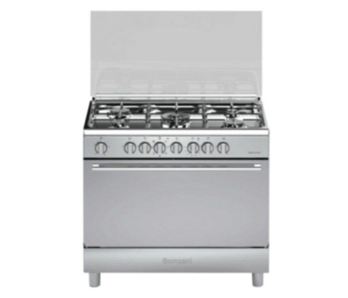 BOMPANI | 5 Gas Burner Cooker With Electric Oven & Grill 90x60cm | BO683ME/L