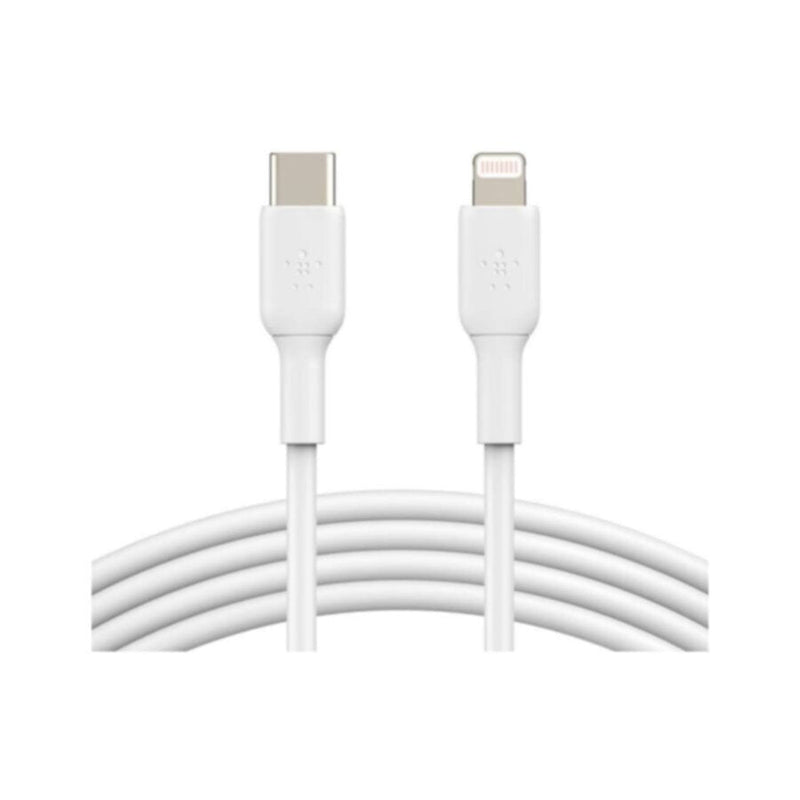 BELKIN | BOOSTâ†‘CHARGEâ„¢ USB-C Lightning Cable 1m/3.3ft Mfi-Certified White for iPhone | CAA003bt1MWH