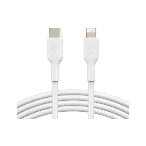 BELKIN | BOOSTâ†‘CHARGEâ„¢ USB-C Lightning Cable 1m/3.3ft Mfi-Certified White for iPhone | CAA003bt1MWH