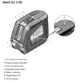 BOSCH | Professional Line Raser | GLL 2-50+BMI1+ LASER LEVEL