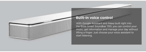 BOSE | Sound Bar 700 Black 4800g | 795347-4100