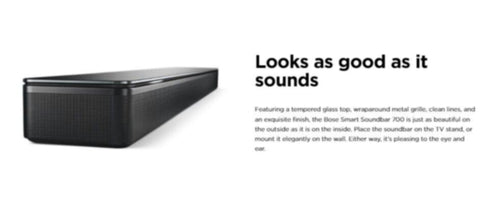 BOSE | Sound Bar 700 Black 4800g | 795347-4100