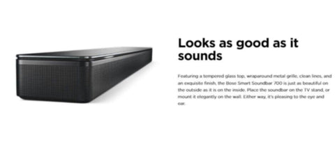 BOSE | Sound Bar 700 Black 4800g | 795347-4100