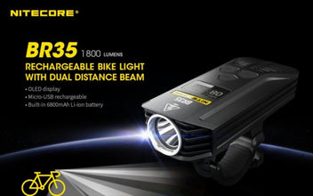 NITECORE | USB Rechargeable LED Bicycle Light 1800 Lumens (With Battery)| BR35